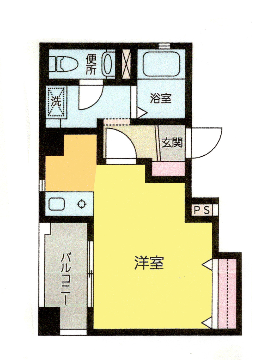 マンスリーアパート間取り